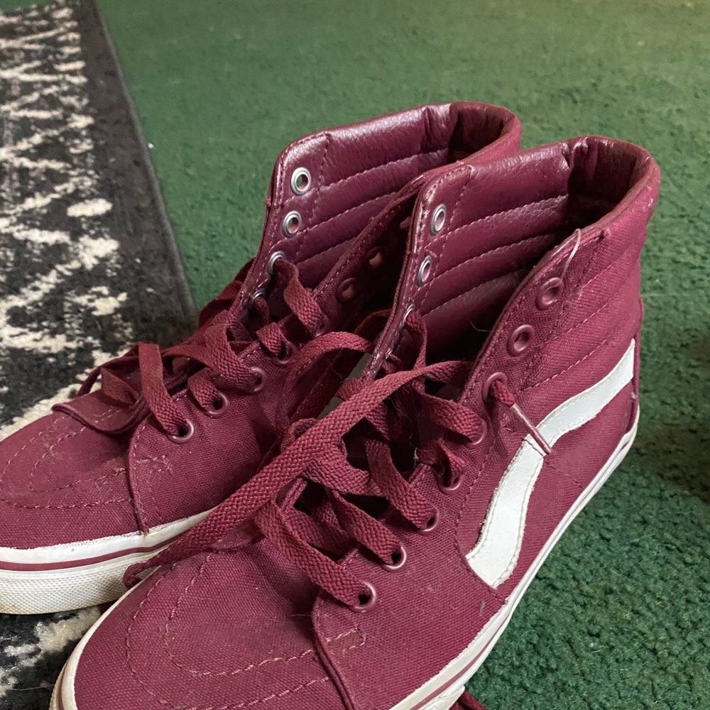Red maroon vans